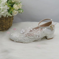 White Flower Brides Wedding shoe