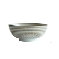 Stripe Design Large Soup Bowl - east2cart.uk