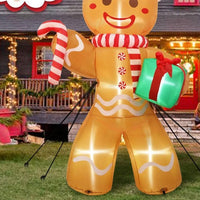 Inflatable LED Gingerbread Man Outdoor Christmas Decoration