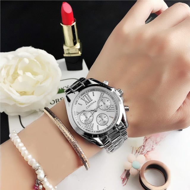 New Creative Watch Women Watches Luxury Rose Gold Quartz Ladies Watches Stainless Steel Bracelets Wristwatches Reloj Mujer - east2cart.uk