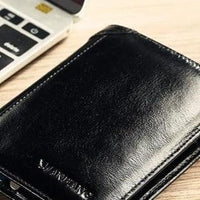 ManBang Male Genuine Leather Wallets Men Wallet Credit Business Card Holders Vintage Brown Leather Wallet Purses High Quality - east2cart.uk