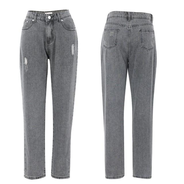 Elastic Vintage Denim Trouser - east2cart.uk