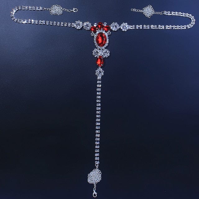 Red Crystal Body Jewellery