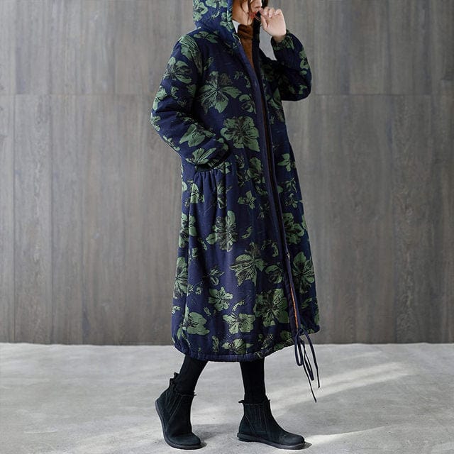 Retro Thick Mid Length Winter Coat