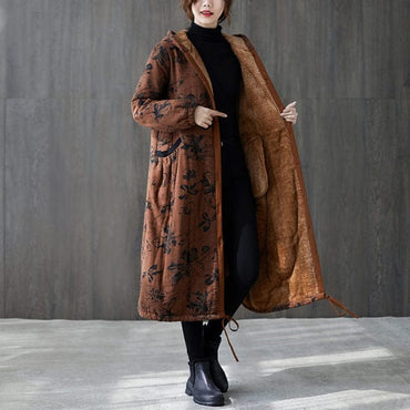 Retro Thick Mid Length Winter Coat