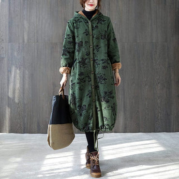 Retro Thick Mid Length Winter Coat