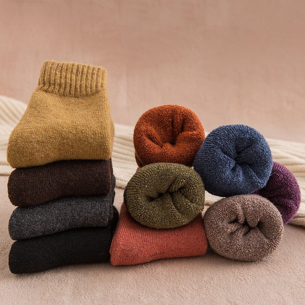 Thick Warm Woolen Socks 5 Pairs