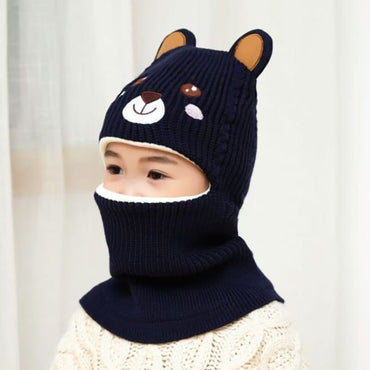 Children's Winter Bear Knitted Balaclavas