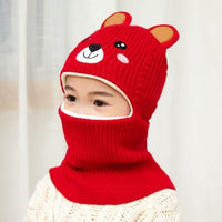 Children's Winter Bear Knitted Balaclavas