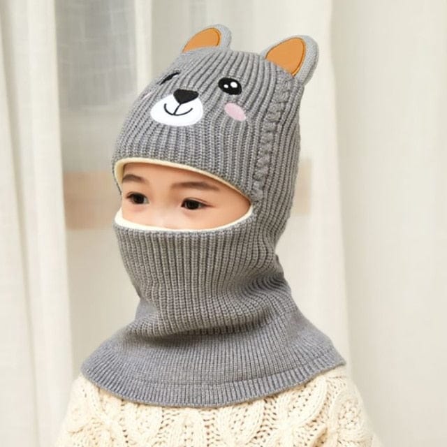 Children's Winter Bear Knitted Balaclavas