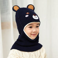 Children's Winter Bear Knitted Balaclavas