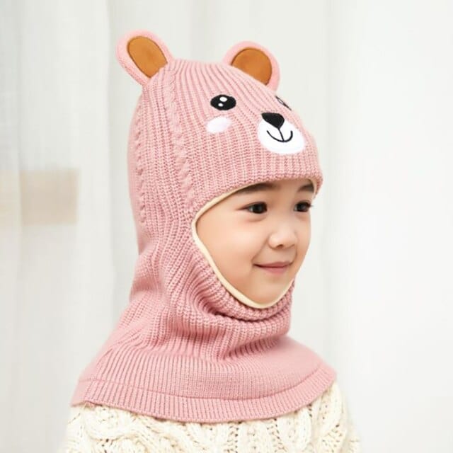 Children's Winter Bear Knitted Balaclavas