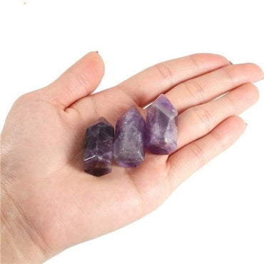 Sunligoo 7 Chakra Natural Healing Crystal Points 6 Faceted Wand Polished Tumbled GemStones for Reiki Energy Meditation Decor Set - east2cart.uk