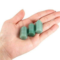 Sunligoo 7 Chakra Natural Healing Crystal Points 6 Faceted Wand Polished Tumbled GemStones for Reiki Energy Meditation Decor Set - east2cart.uk