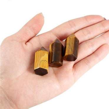 Sunligoo 7 Chakra Natural Healing Crystal Points 6 Faceted Wand Polished Tumbled GemStones for Reiki Energy Meditation Decor Set - east2cart.uk