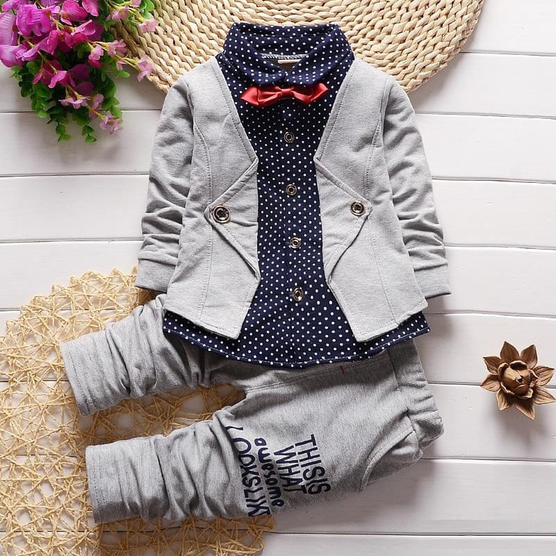 2PC Set Boys Long Sleeve Party Clothing