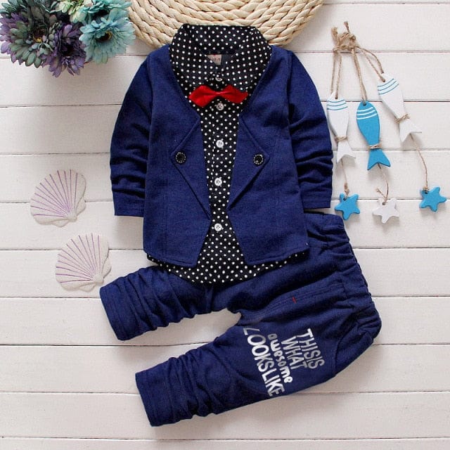 2PC Set Boys Long Sleeve Party Clothing