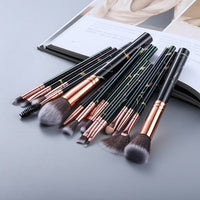 10/15Pcs Marble Kabuki Makeup Brushes Set - east2cart.uk