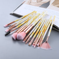 10/15Pcs Marble Kabuki Makeup Brushes Set - east2cart.uk