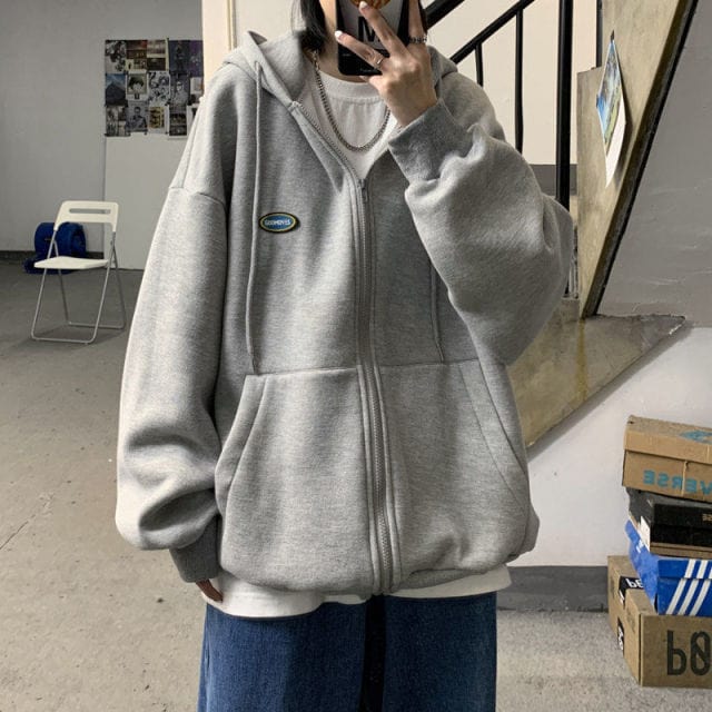 Solid Color Loose Wild Hoodie