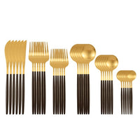 36Pcs Matte Stainless Steel Cutlery Set - east2cart.uk