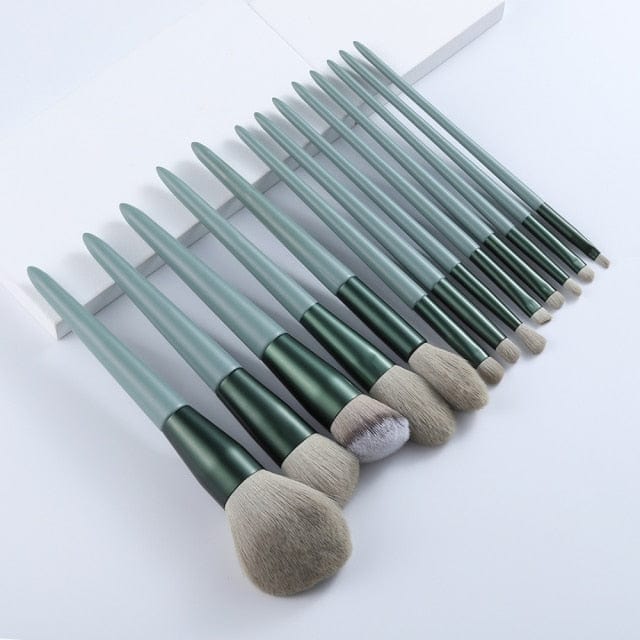 Natural Makeup Brushes Set - east2cart.uk