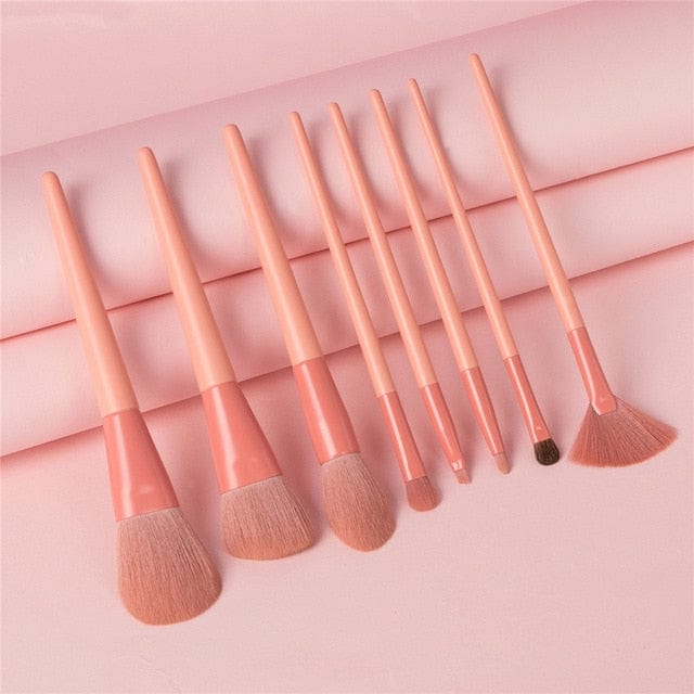 Natural Makeup Brushes Set - east2cart.uk