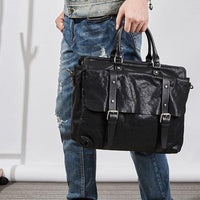 Men's high-quality natural leather messenger bag - east2cart.uk