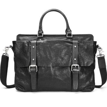 Men's high-quality natural leather messenger bag - east2cart.uk