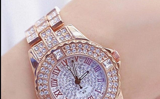 Women Watches Diamond Gold Watch Ladies Wrist Watches Luxury Brand Rhinestone Women's Bracelet Watches Female Relogio Feminino - east2cart.uk