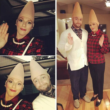 Alien Conehead Latex Halloween Party Costume