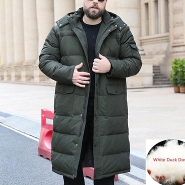 Cargo Thick Long Winter Coat