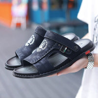Men's Genuine Leather Classic Soft Sandals - east2cart.uk