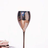 Rose Golden Crystal Goblets Wine Glass Juice Drink Champagne Goblet Party Barware Dinner Water Home Decor Chic Luxury 420ML - east2cart.uk