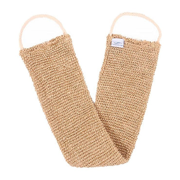 Ramie Jute Bath Towel Shower Towel Back Body Exfoliating Belt Shower Scrubber For Body Cleaning Bathroom Shower Strap - east2cart.uk