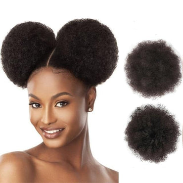 8inch Short Afro Puff Synthetic Hair Bun - east2cart.uk