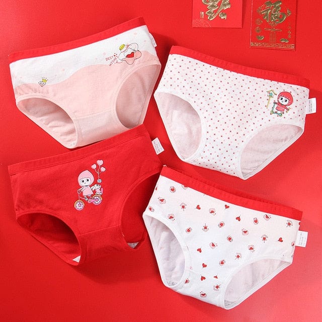 Girls Cotton Underwear 4pcs/lot