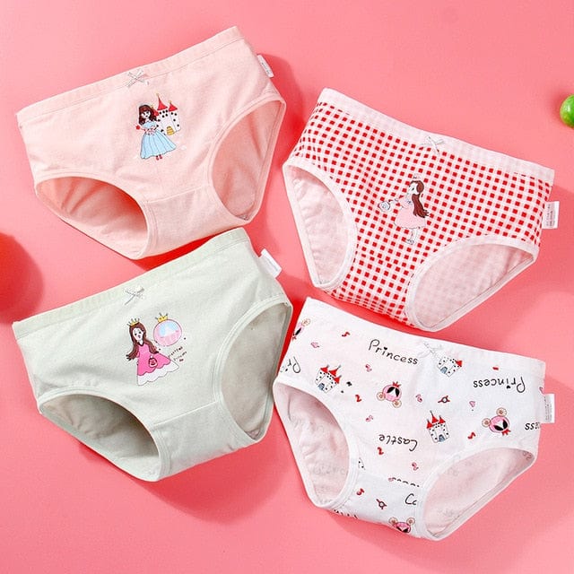 Girls Cotton Underwear 4pcs/lot