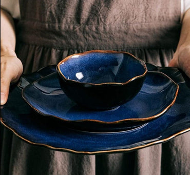 Nordic Ceramic Salad Plate Dinnerware Set - east2cart.uk