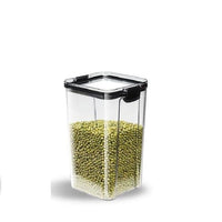 WBBOOMING 4 Different Capacity Plastic Sealed Cans Kitchen Storage Box Transparent Food Canister Keep Fresh New Clear Container - east2cart.uk