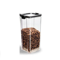 WBBOOMING 4 Different Capacity Plastic Sealed Cans Kitchen Storage Box Transparent Food Canister Keep Fresh New Clear Container - east2cart.uk