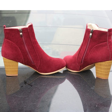 Autumn Winter Ladies Suede Boots