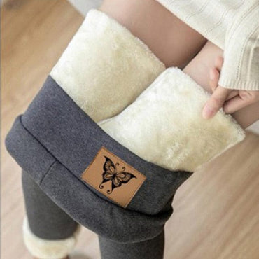 Winter Pants Thermal Leggings High Waisted Pants For Women Flannel Streetwear Trousers Women Winter Casual Pants Women 5XL - east2cart.uk