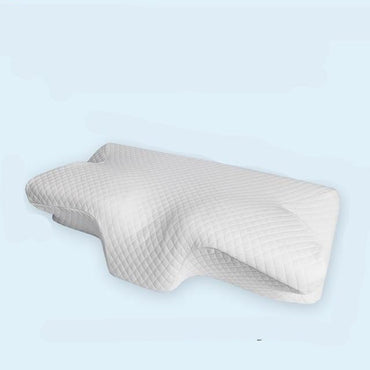 Purenlatex Contour Orthopedic Pillow Memory Foam Cervical 14cm Pillow Neck Pain Remedial Pillow for Side Back Stomach Sleepers - east2cart.uk