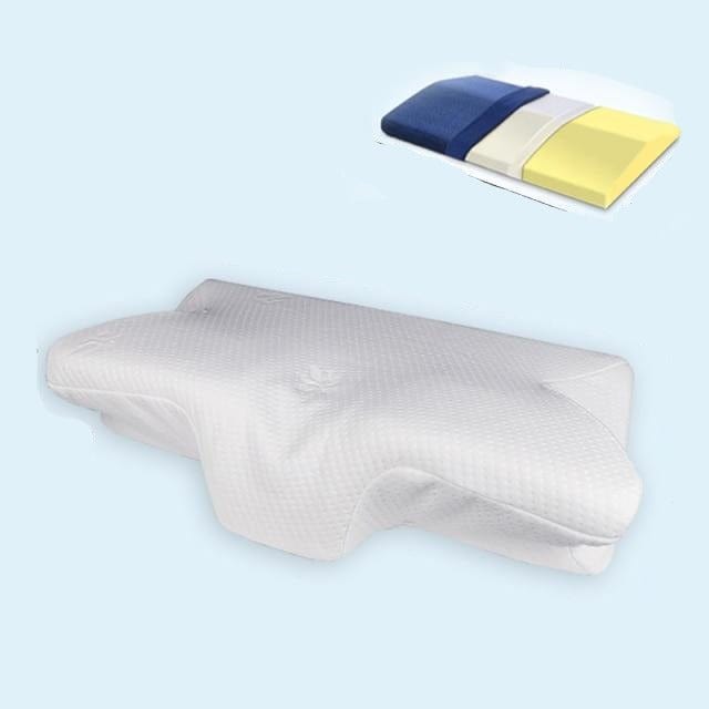 Purenlatex Contour Orthopedic Pillow Memory Foam Cervical 14cm Pillow Neck Pain Remedial Pillow for Side Back Stomach Sleepers - east2cart.uk