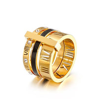 Rose Gold Ladies Luxury Ring - east2cart.uk