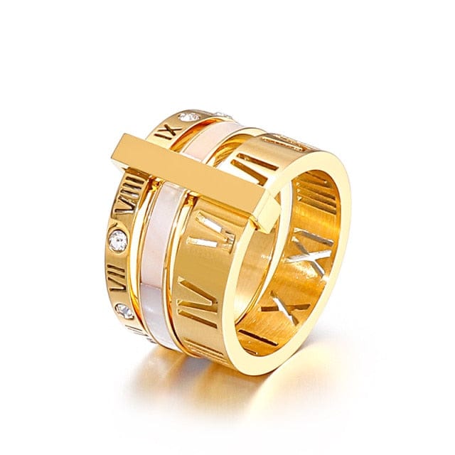 Rose Gold Ladies Luxury Ring - east2cart.uk