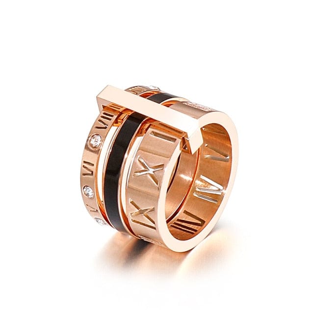 Rose Gold Ladies Luxury Ring - east2cart.uk