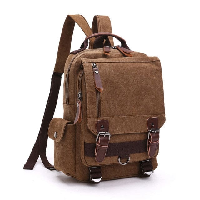 new Small Canvas Backpack Men Travel Back Pack Multifunctional Shoulder Bag for Women Laptop Rucksack School Bags Female Daypack - east2cart.uk