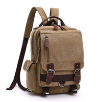 new Small Canvas Backpack Men Travel Back Pack Multifunctional Shoulder Bag for Women Laptop Rucksack School Bags Female Daypack - east2cart.uk